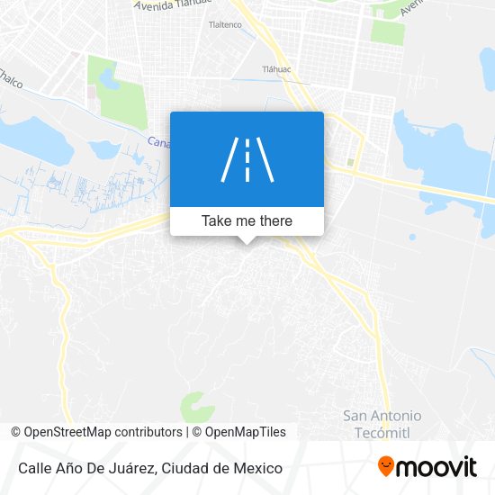 Mapa de Calle Año De Juárez