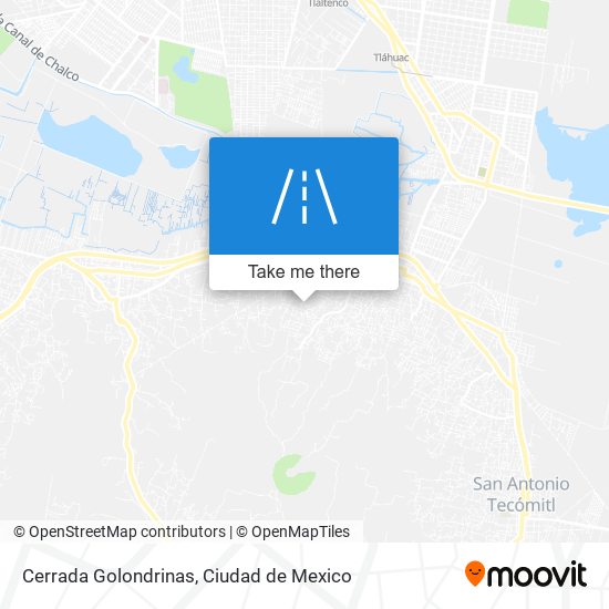 Cerrada Golondrinas map