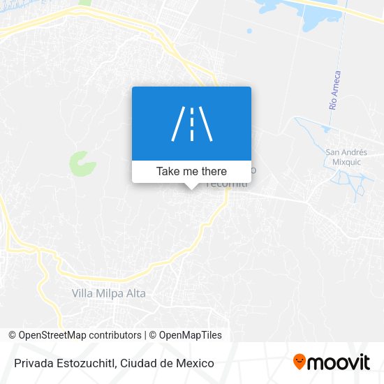 Mapa de Privada Estozuchitl