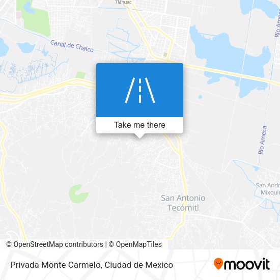 Privada Monte Carmelo map