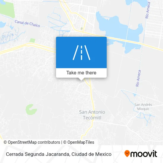 Mapa de Cerrada Segunda Jacaranda