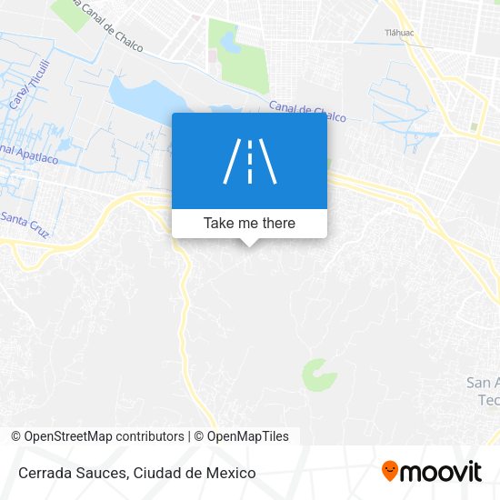 Cerrada Sauces map