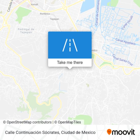 Calle Continuación Sócrates map