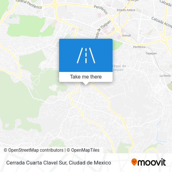 Cerrada Cuarta Clavel Sur map
