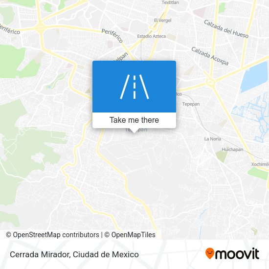 Mapa de Cerrada Mirador