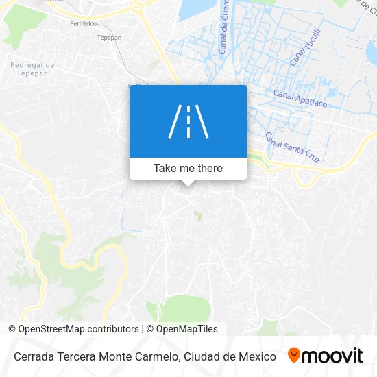 Cerrada Tercera Monte Carmelo map