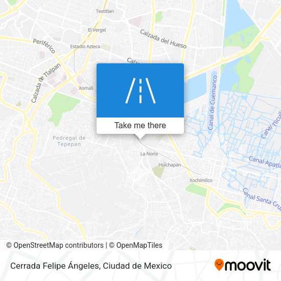 Cerrada Felipe Ángeles map