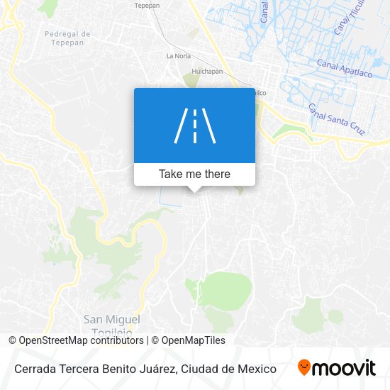 Cerrada Tercera Benito Juárez map