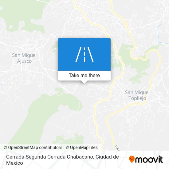 Mapa de Cerrada Segunda Cerrada Chabacano
