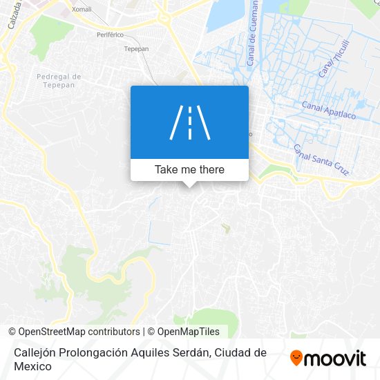 Callejón Prolongación Aquiles Serdán map