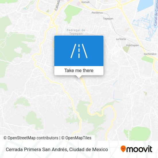 Mapa de Cerrada Primera San Andrés