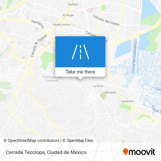 Mapa de Cerrada Tecolopa