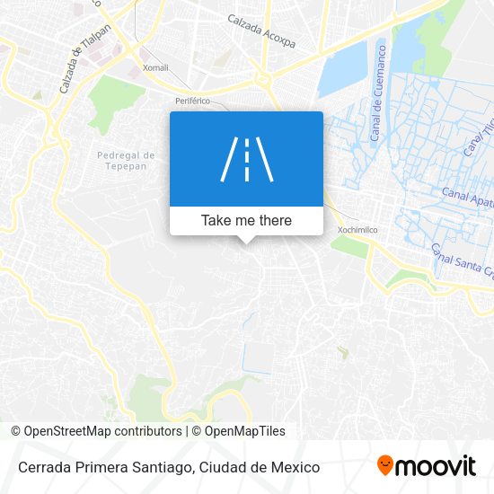 Cerrada Primera Santiago map