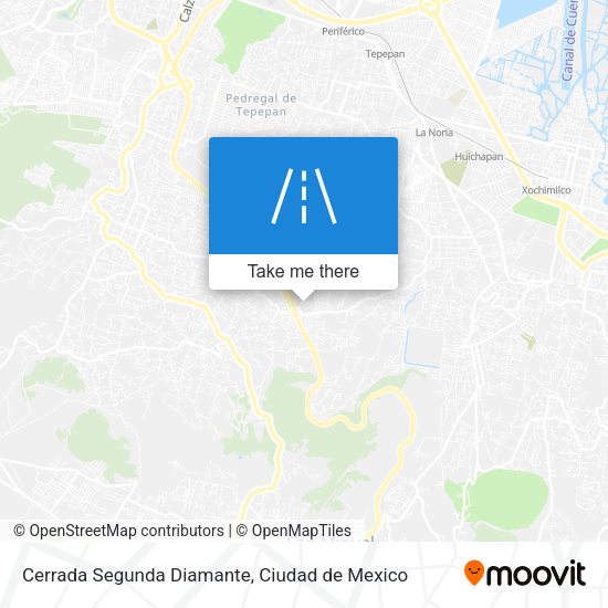 Cerrada Segunda Diamante map