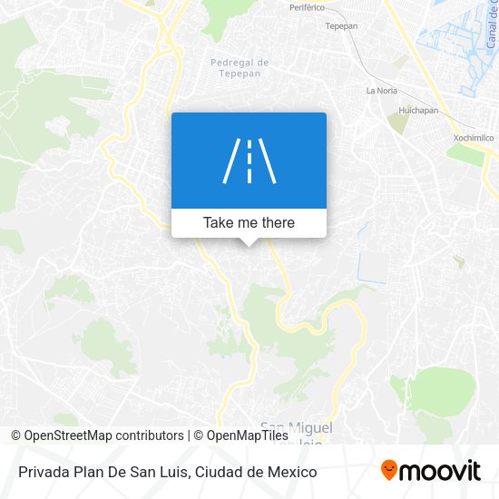Privada Plan De San Luis map