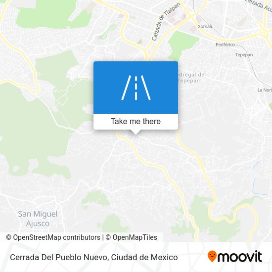Cerrada Del Pueblo Nuevo map