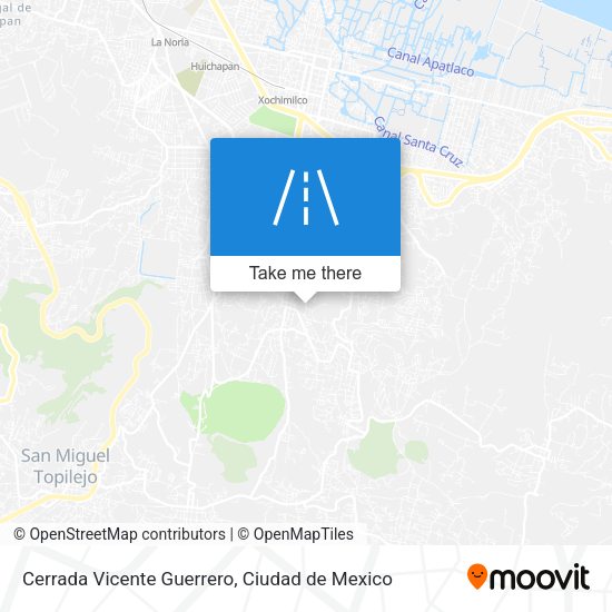 Mapa de Cerrada Vicente Guerrero