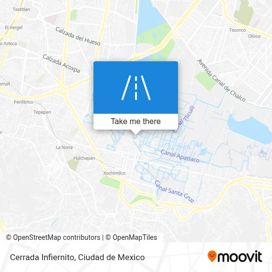 Cerrada Infiernito map