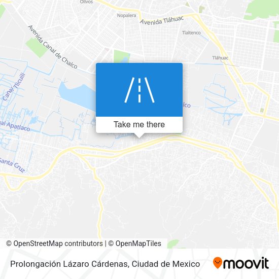 Mapa de Prolongación Lázaro Cárdenas