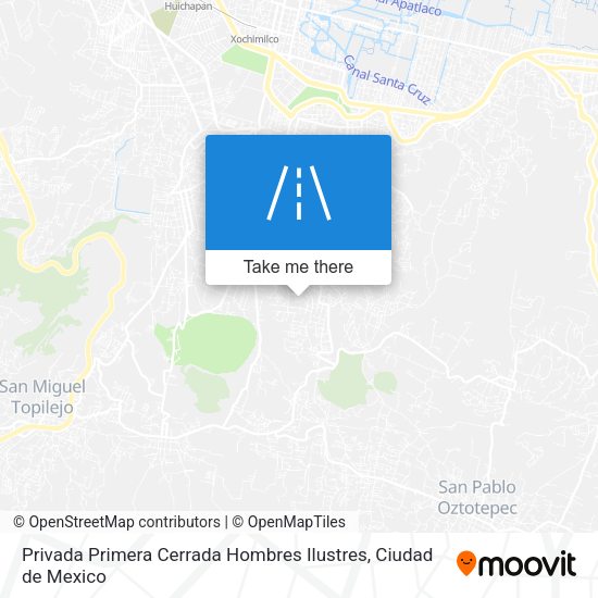 Mapa de Privada Primera Cerrada Hombres Ilustres