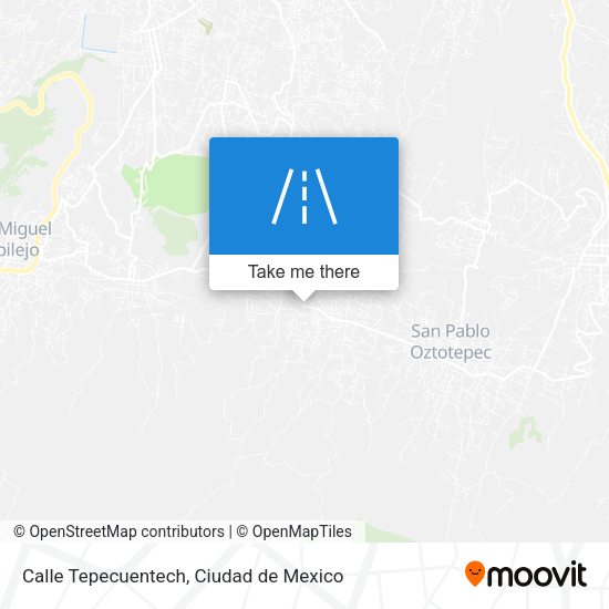 Calle Tepecuentech map