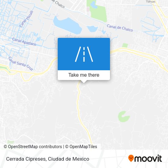 Cerrada Cipreses map
