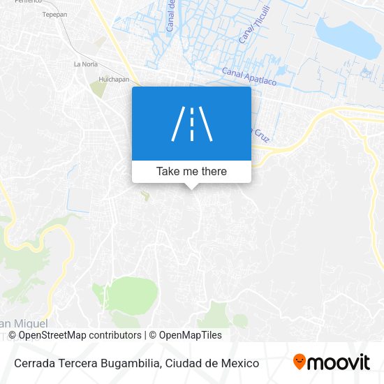 Mapa de Cerrada Tercera Bugambilia