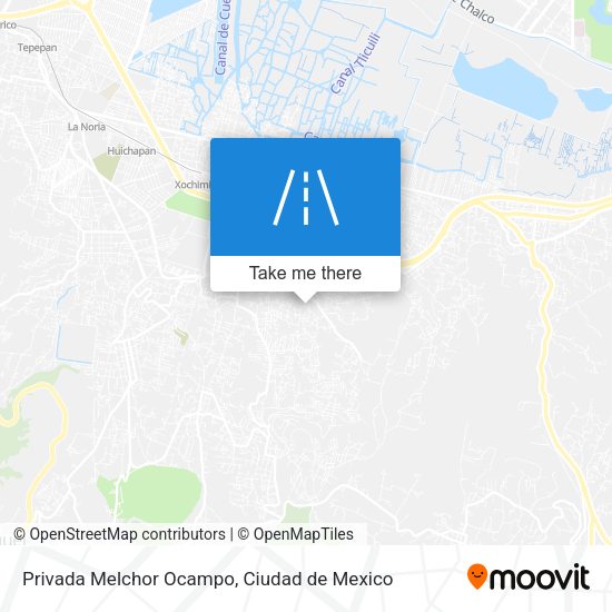 Privada Melchor Ocampo map