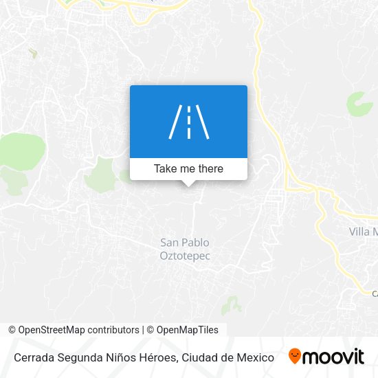 Mapa de Cerrada Segunda Niños Héroes