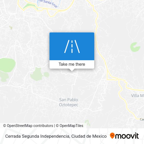 Cerrada Segunda Independencia map