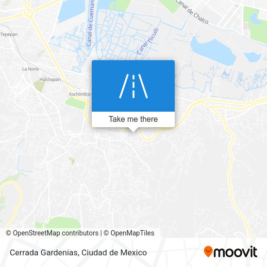 Cerrada Gardenias map