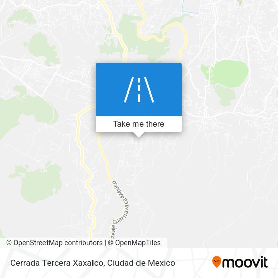 Cerrada Tercera Xaxalco map