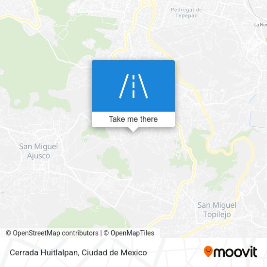 Cerrada Huitlalpan map