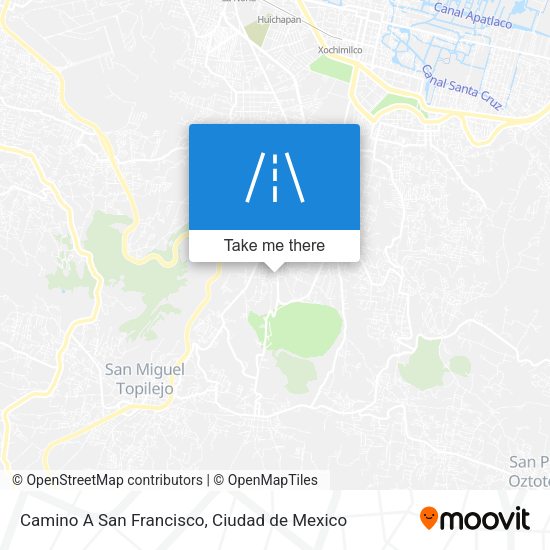 Camino A San Francisco map