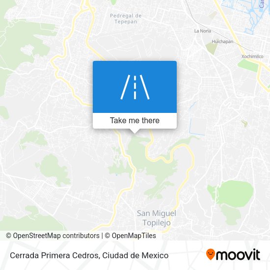 Cerrada Primera Cedros map