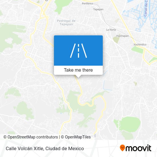Calle Volcán Xitle map