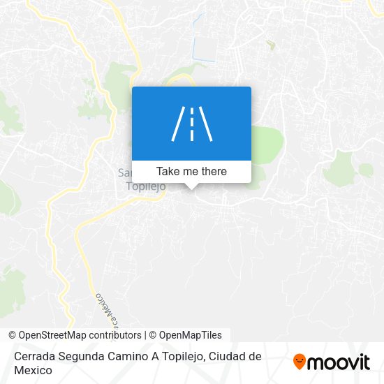 Mapa de Cerrada Segunda Camino A Topilejo