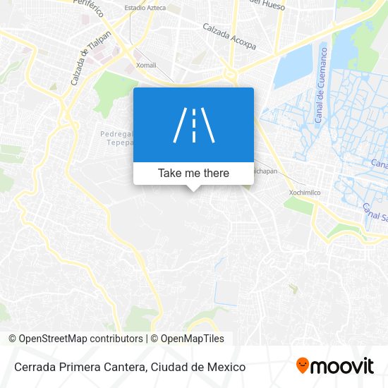 Cerrada Primera Cantera map