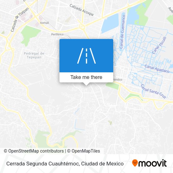 Cerrada Segunda Cuauhtémoc map