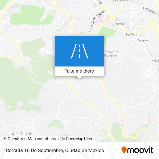 Mapa de Cerrada 16 De Septiembre