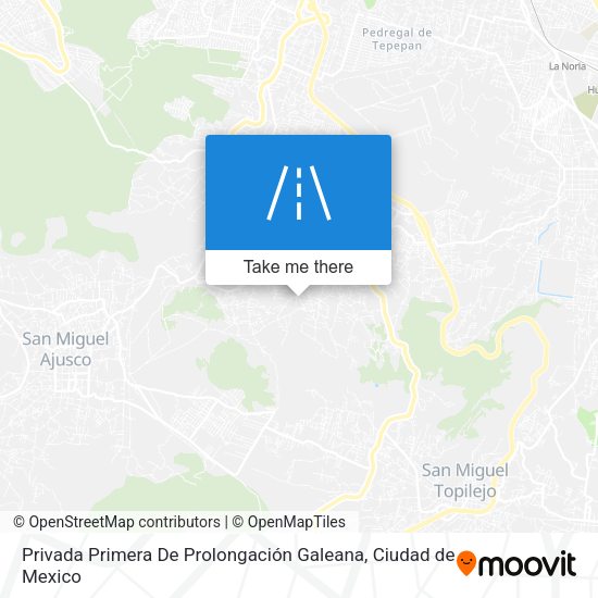 Mapa de Privada Primera De Prolongación Galeana