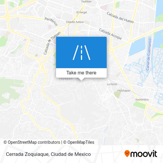 Mapa de Cerrada Zoquiaque