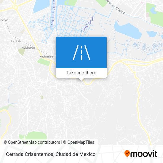 Mapa de Cerrada Crisantemos