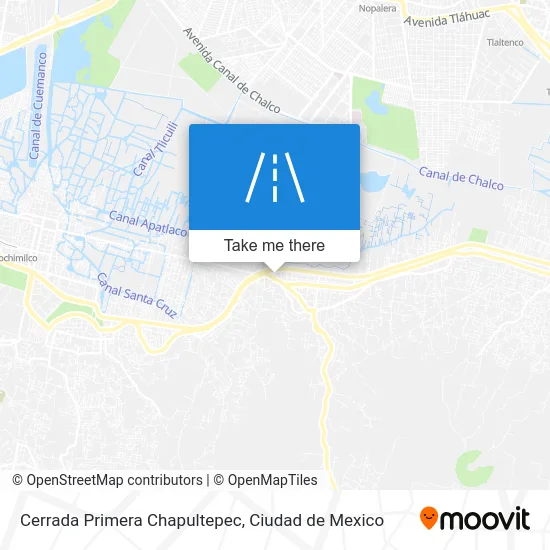 Cerrada Primera Chapultepec map