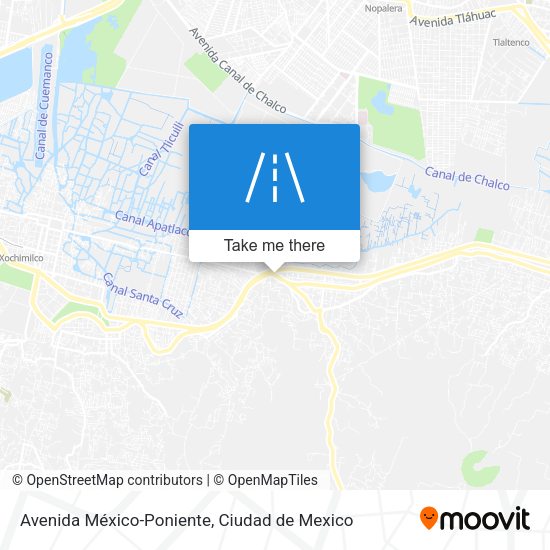 Avenida México-Poniente map