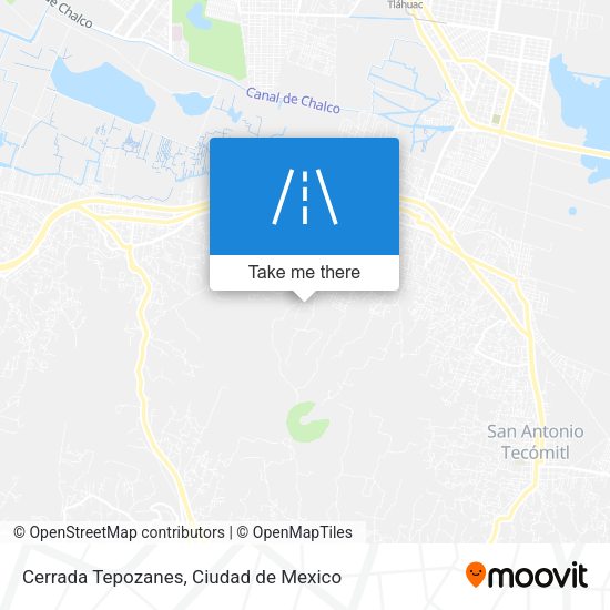 Cerrada Tepozanes map