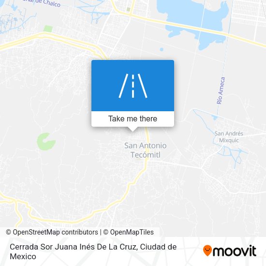 Cerrada Sor Juana Inés De La Cruz map