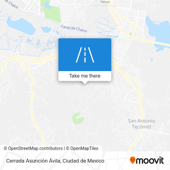 Mapa de Cerrada Asunción Ávila