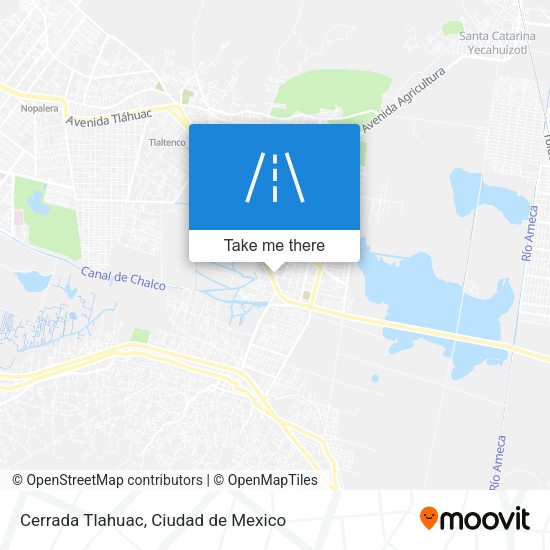 Cerrada Tlahuac map