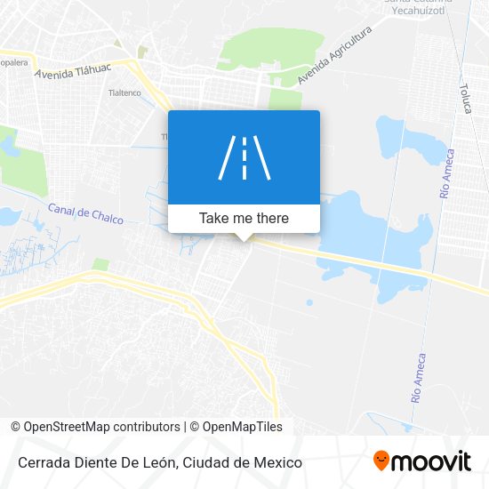 Cerrada Diente De León map